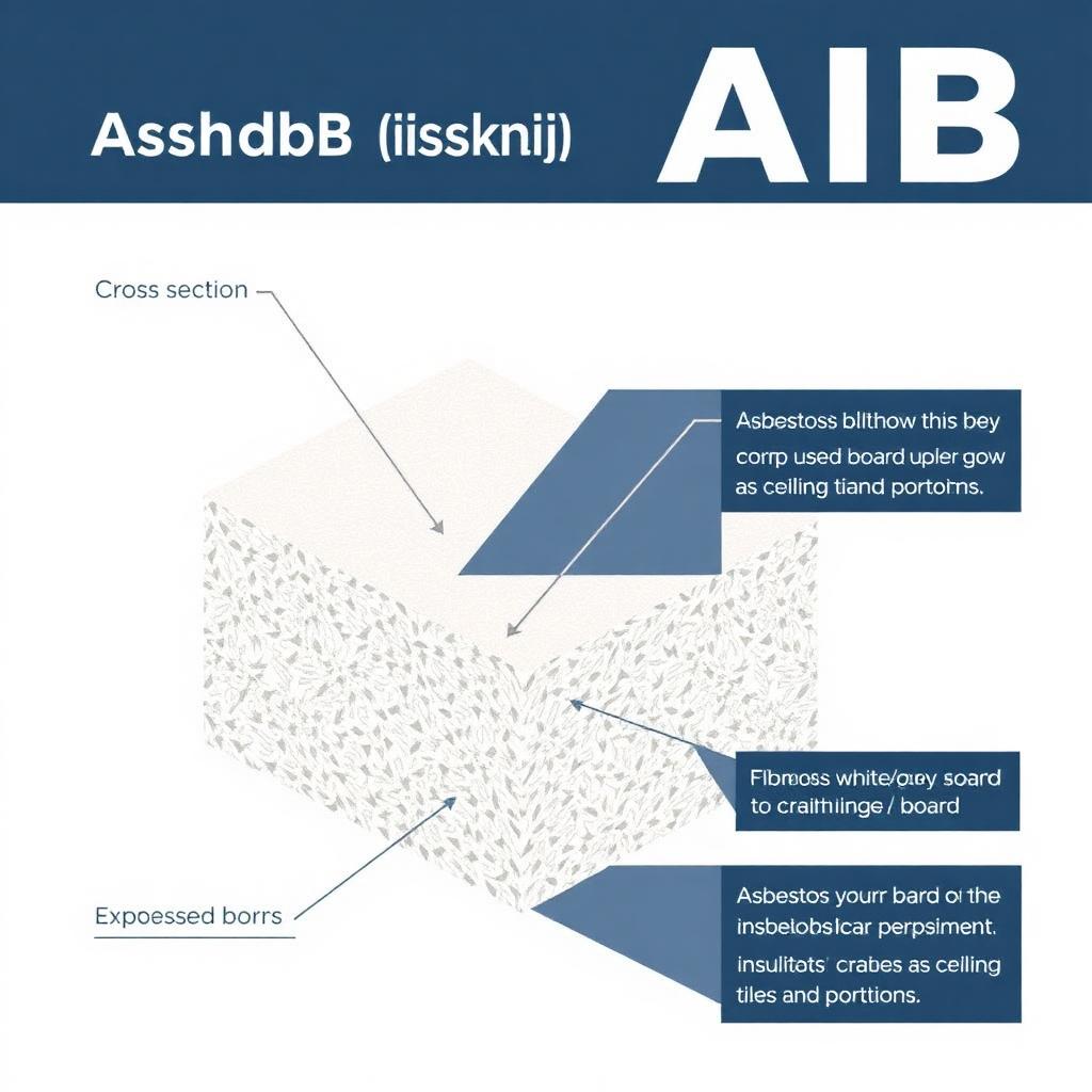 Illustration of Asbestos Insulating Board (AIB)