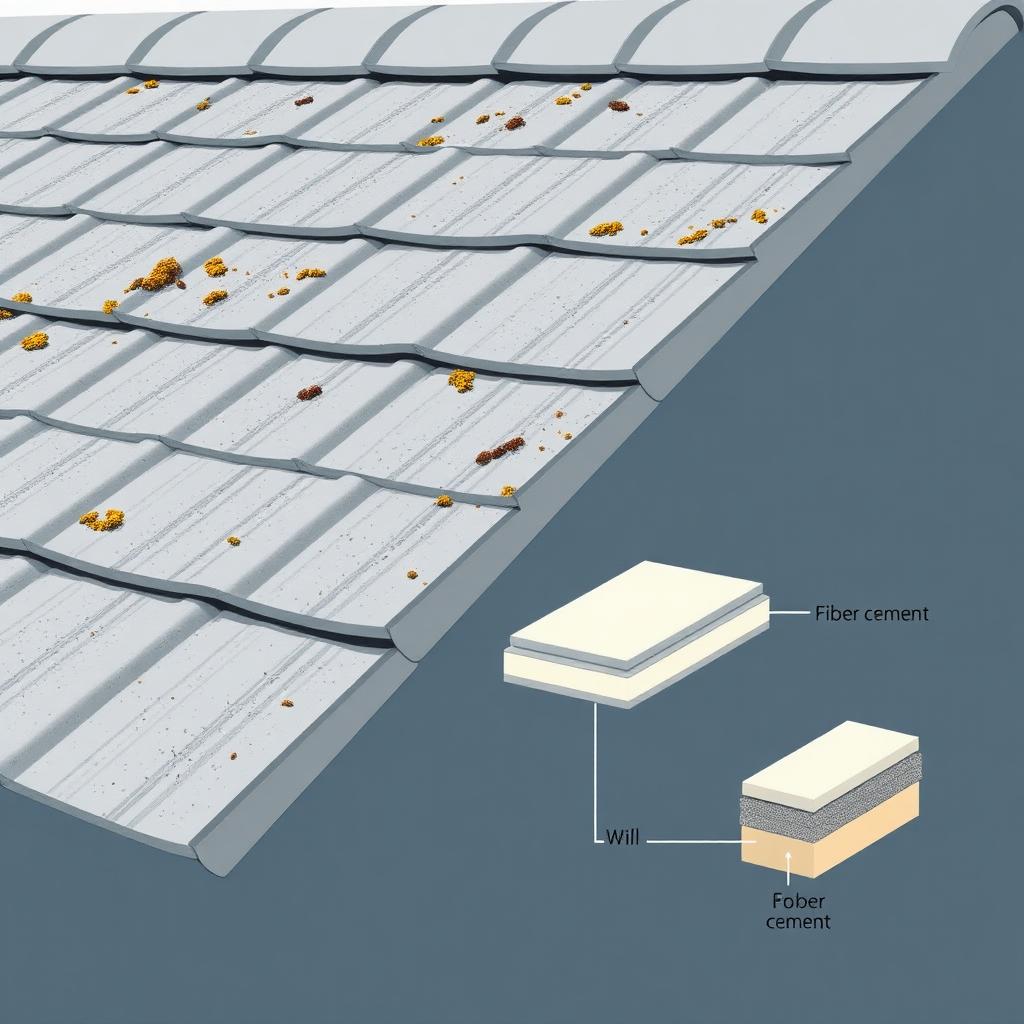 Illustration of Asbestos cement products